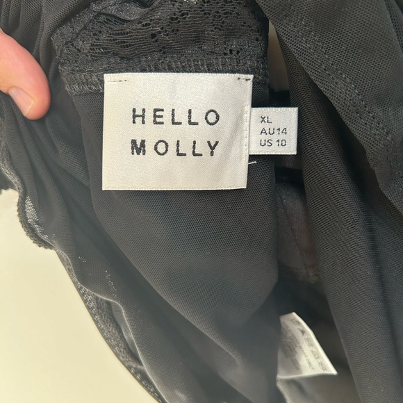 HELLO MOLLY BRING THE HEAT LACE BODYSUIT BLACK - Picture 3 of 6